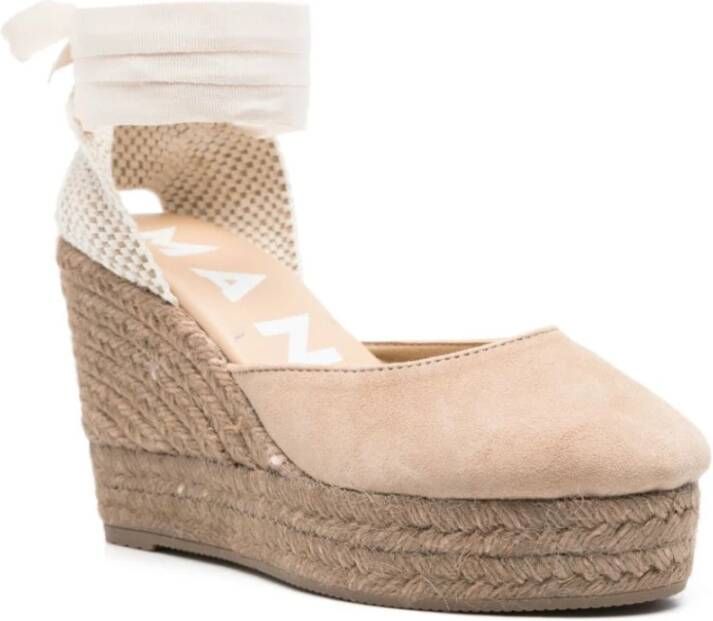 Manebí Wedges Beige Dames