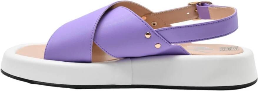 Manila Grace Hoge zool lavendel sandaal Purple Dames