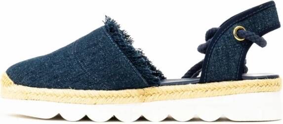 Manila Grace Zomer denim espadrilles voor vrouwen Blue Dames