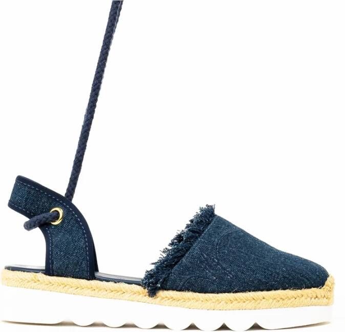 Manila Grace Zomer denim espadrilles voor vrouwen Blue Dames