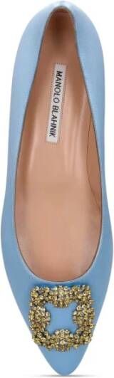 Manolo Blahnik Ballerinas Blauw Dames