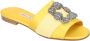 Manolo Blahnik Canvas flats Yellow Dames - Thumbnail 2