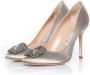 Manolo Blahnik Cotton heels Gray Dames - Thumbnail 2