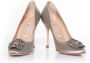 Manolo Blahnik Cotton heels Gray Dames - Thumbnail 6