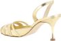 Manolo Blahnik Elegante Leren Stiletto Sandalen Yellow Dames - Thumbnail 3