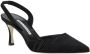 Manolo Blahnik Elegante Zijden Slingback Pumps Geplooide Voorkant Black Dames - Thumbnail 2