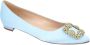 Manolo Blahnik Fabric flats Blue Dames - Thumbnail 2