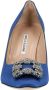 Manolo Blahnik Fabric heels Blue Dames - Thumbnail 4