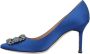 Manolo Blahnik Fabric heels Blue Dames - Thumbnail 6