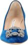 Manolo Blahnik Fabric heels Blue Dames - Thumbnail 4