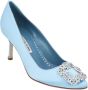 Manolo Blahnik Fabric heels Blue Dames - Thumbnail 2