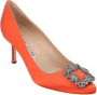 Manolo Blahnik Fabric heels Orange Dames - Thumbnail 2