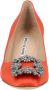 Manolo Blahnik Fabric heels Orange Dames - Thumbnail 4