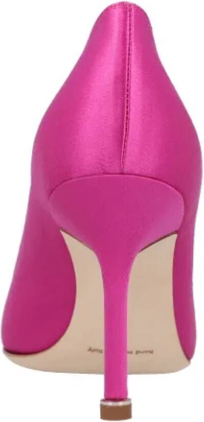 Manolo Blahnik Fabric heels Pink Dames