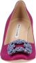 Manolo Blahnik Fabric heels Pink Dames - Thumbnail 4