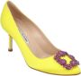 Manolo Blahnik Fabric heels Yellow Dames - Thumbnail 2