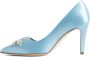 Manolo Blahnik Fifo 090 Blauwe Kristallen Juweel Hoge Hak Blue Dames - Thumbnail 2