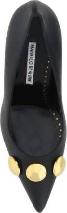 Manolo Blahnik Geometrische Hak Kalbsleren Pumps met Sferen Black Dames