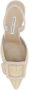 Manolo Blahnik Gestanste gesp Almond Toe Pumps Beige Dames - Thumbnail 4