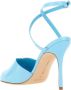 Manolo Blahnik Blauwe Leren Sandalen met Verstelbare Gespsluiting Blue Dames - Thumbnail 11