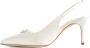 Manolo Blahnik Kristallen Juweel Slingback Hakken Beige Dames - Thumbnail 2