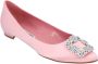 Manolo Blahnik Leather flats Pink Dames - Thumbnail 2