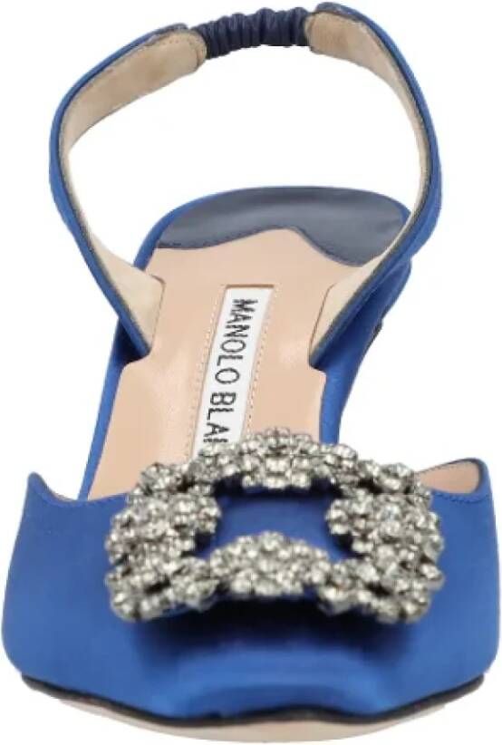 Manolo Blahnik Leather heels Blue Dames