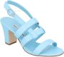 Manolo Blahnik Leather sandals Blue Dames - Thumbnail 2