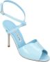 Manolo Blahnik Leather sandals Blue Dames - Thumbnail 2