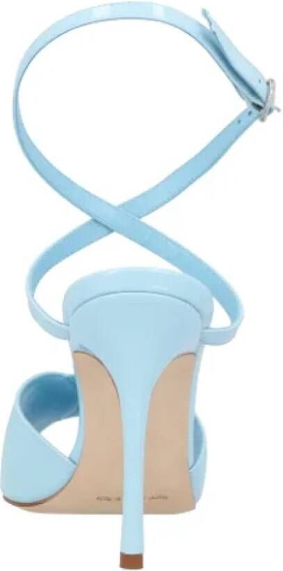 Manolo Blahnik Leather sandals Blue Dames