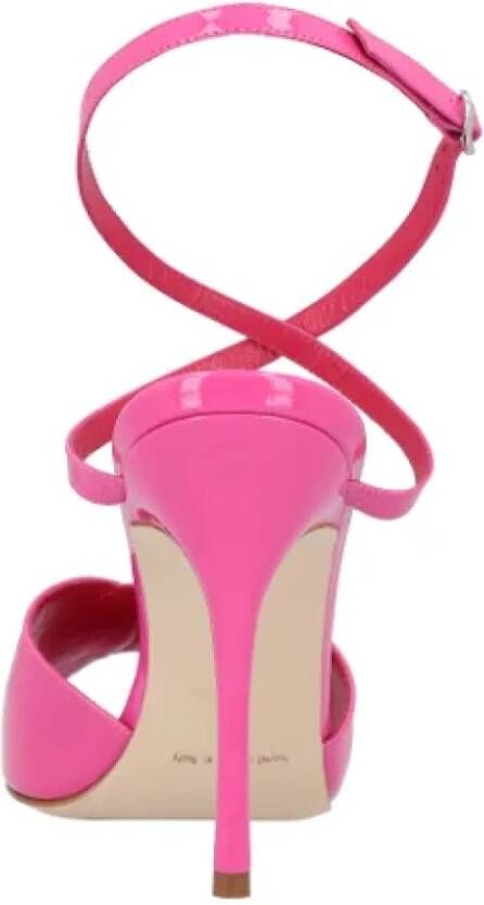 Manolo Blahnik Leather sandals Pink Dames