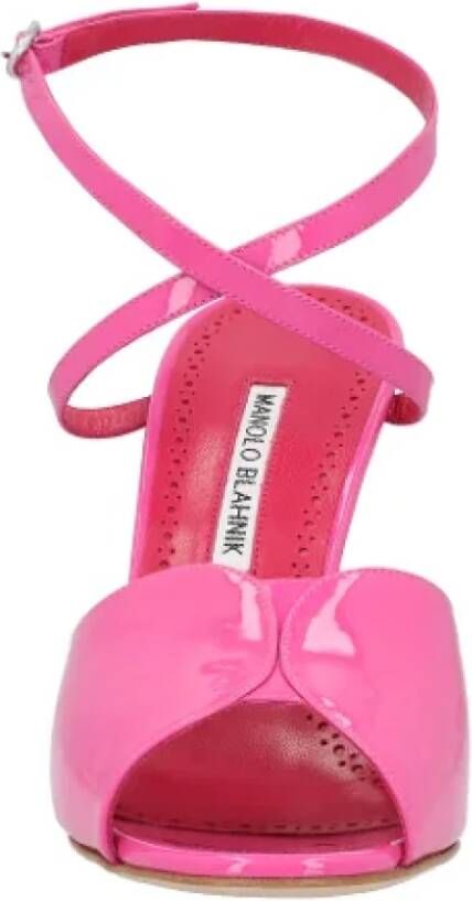 Manolo Blahnik Leather sandals Pink Dames