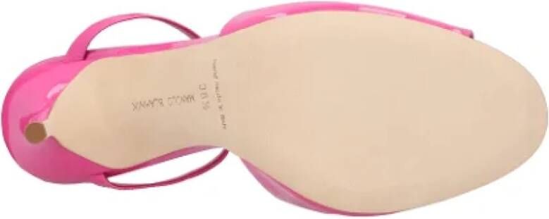 Manolo Blahnik Leather sandals Pink Dames