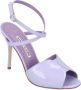 Manolo Blahnik Leather sandals Purple Dames - Thumbnail 2