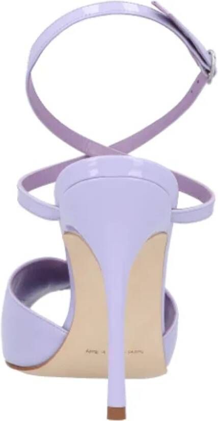 Manolo Blahnik Leather sandals Purple Dames