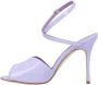 Manolo Blahnik Leather sandals Purple Dames - Thumbnail 6