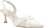 Manolo Blahnik Mesh Detail Slingback Stiletto Pumps White Dames - Thumbnail 2