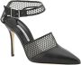 Manolo Blahnik Mesh Stiletto Hakken Pumps Black Dames - Thumbnail 2