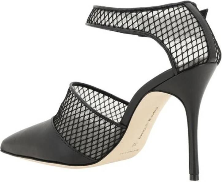 Manolo Blahnik Mesh Stiletto Hakken Pumps Black Dames