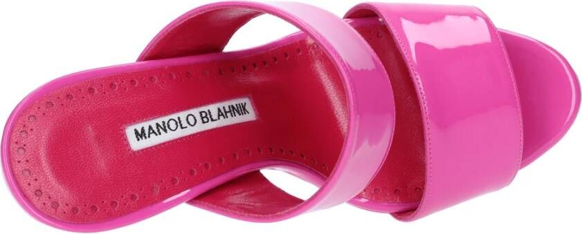 Manolo Blahnik Met hak Fuchsia Pink Dames