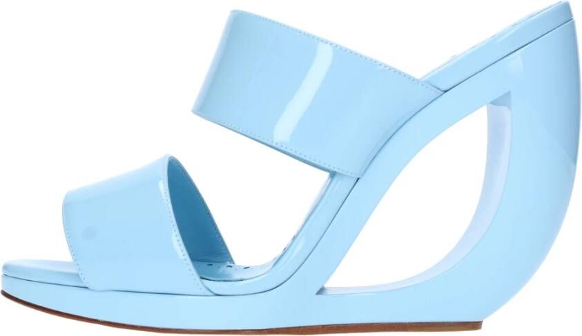 Manolo Blahnik Met hak helder blauw Blue Dames