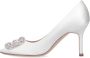 Manolo Blahnik Pompen White Dames - Thumbnail 3