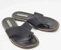 Manolo Blahnik Pre-owned Canvas flats Black Dames - Thumbnail 3