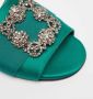 Manolo Blahnik Pre-owned Canvas flats Green Dames - Thumbnail 7