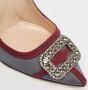 Manolo Blahnik Pre-owned Canvas heels Gray Dames - Thumbnail 7