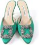 Manolo Blahnik Pre-owned Canvas heels Green Dames - Thumbnail 5