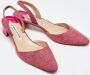 Manolo Blahnik Pre-owned Canvas heels Pink Dames - Thumbnail 4