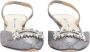 Manolo Blahnik Pre-owned Cotton heels Gray Dames - Thumbnail 4