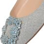 Manolo Blahnik Pre-owned Fabric flats Gray Dames - Thumbnail 8