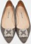 Manolo Blahnik Pre-owned Fabric flats Gray Dames - Thumbnail 2